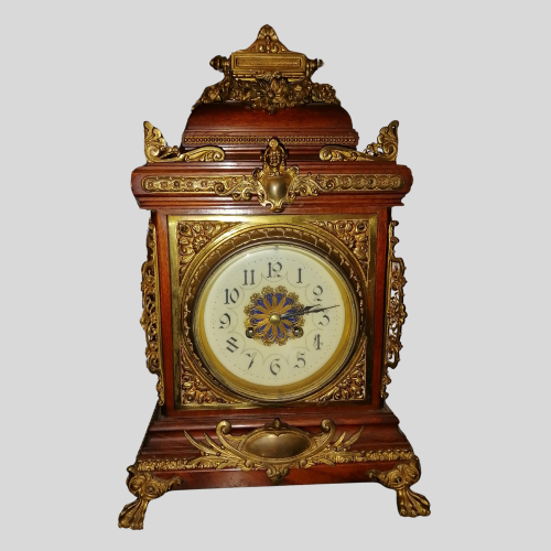 FH12 - Samuel Marti. France. Wood & ormolu mantle clock