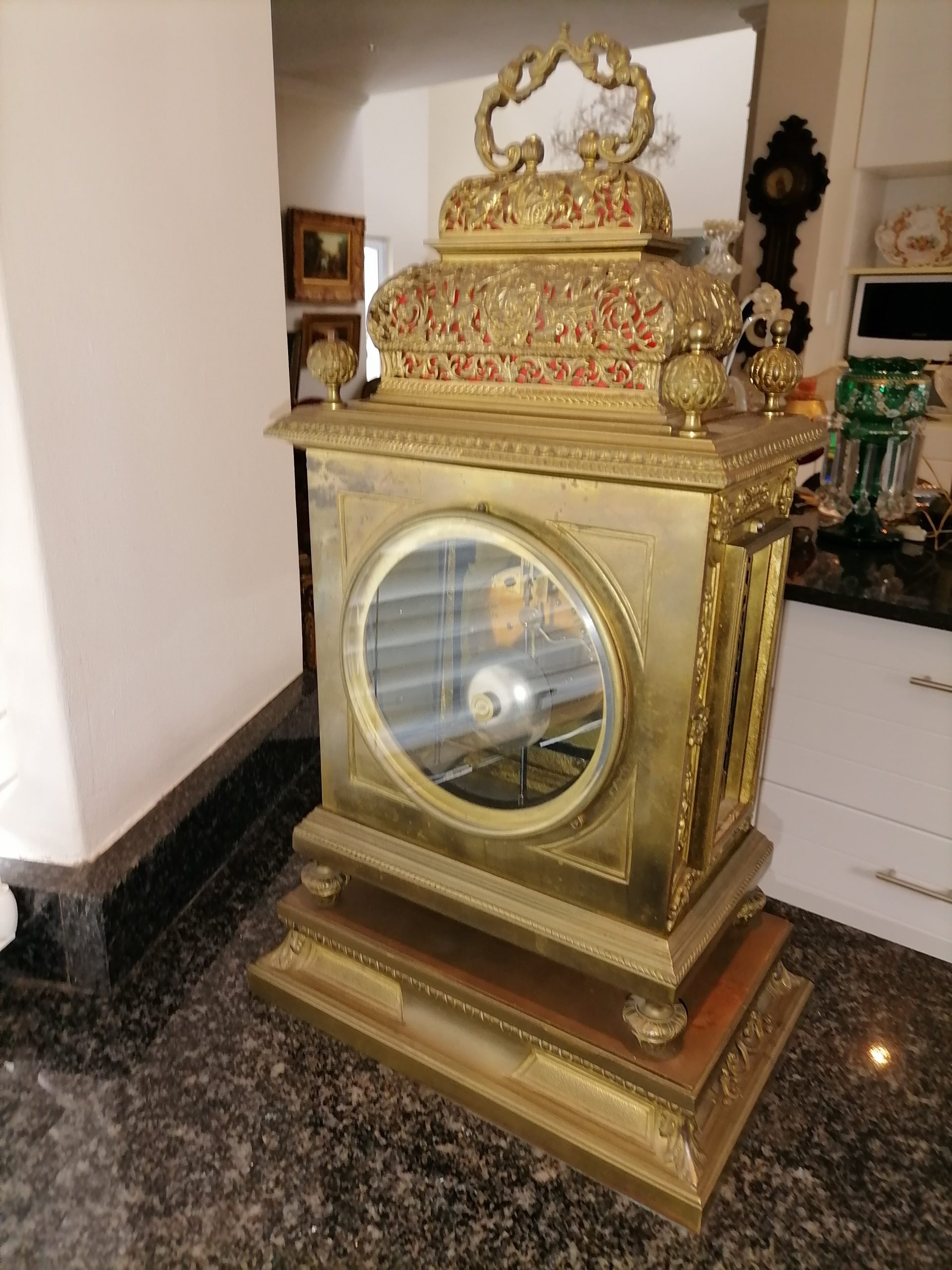 FH08 - French ormolu mantle clock - Image 3
