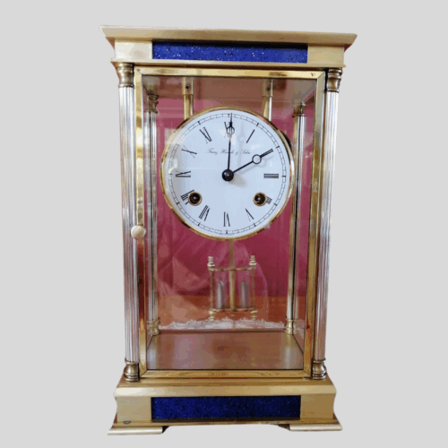 JP08 - 4 glass & brass Crystal Regulator.